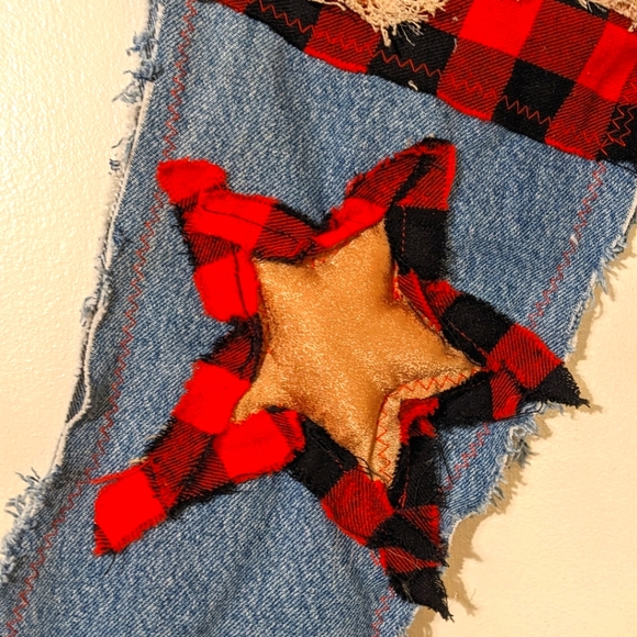 OOAK Christmas Stocking Handmade Gift Decorations - Picture 4 of 5